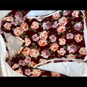 Floral girly long sleeve t-shirt